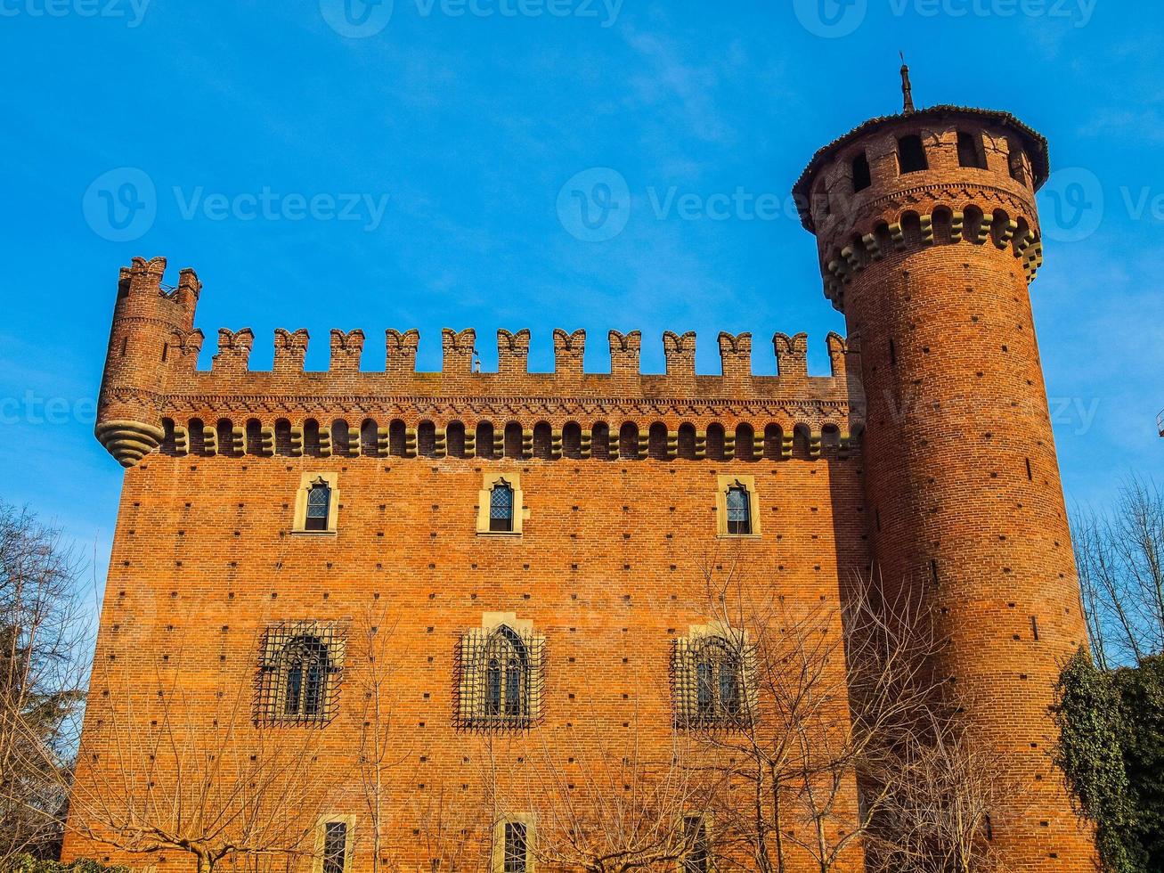 castillo medieval hdr en turín foto