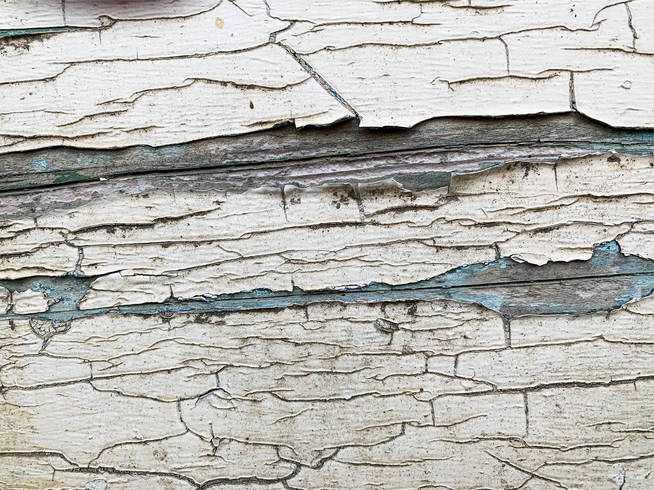 pared de madera con textura de pintura desgastada foto