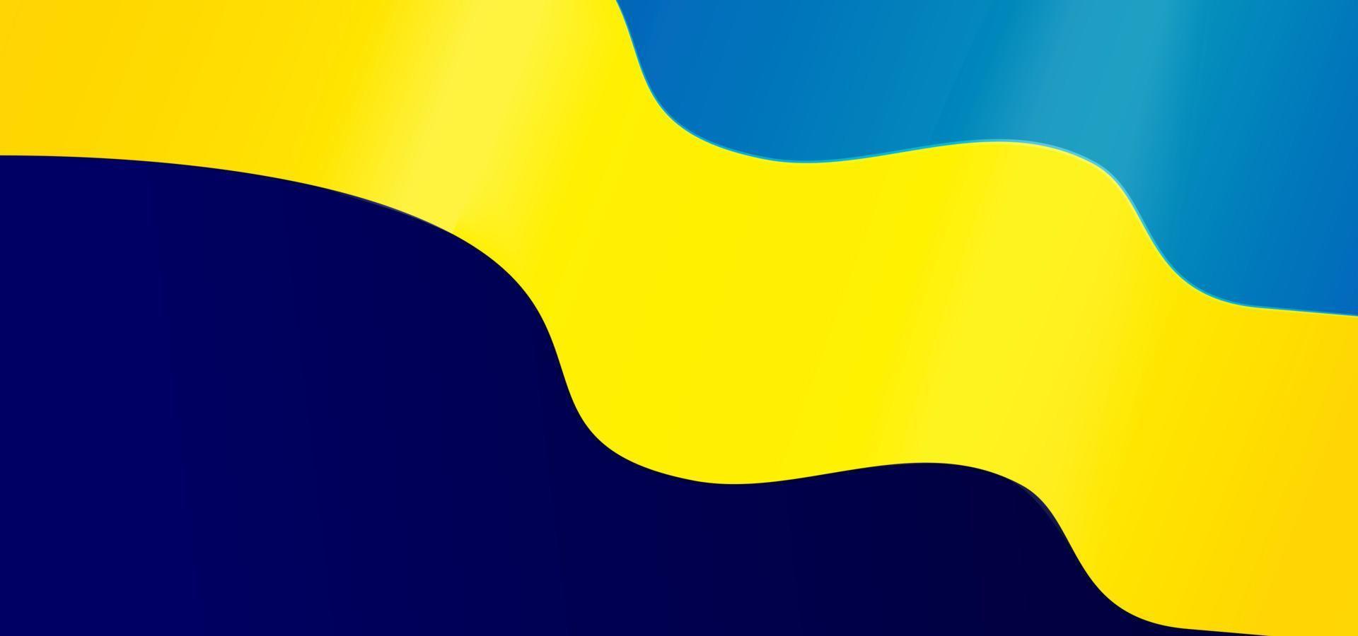 Fondo de vector con tema de Ucrania. diseño vectorial ondeante de la bandera nacional de ucrania