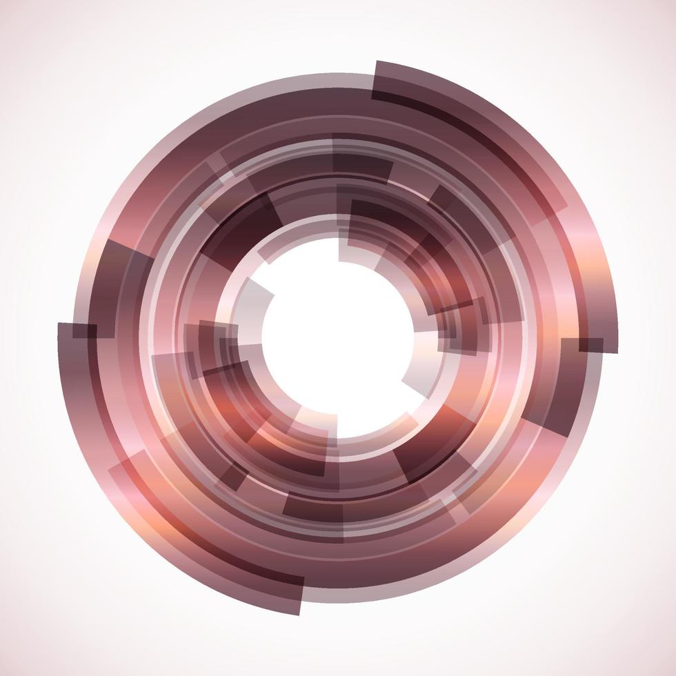 Geometric frame from circles, vector abstract background, wallpaper