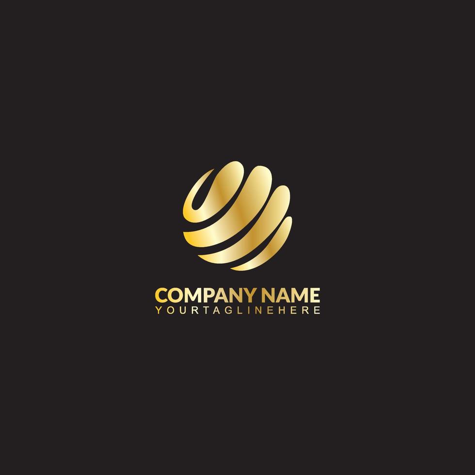 circle business logo vector