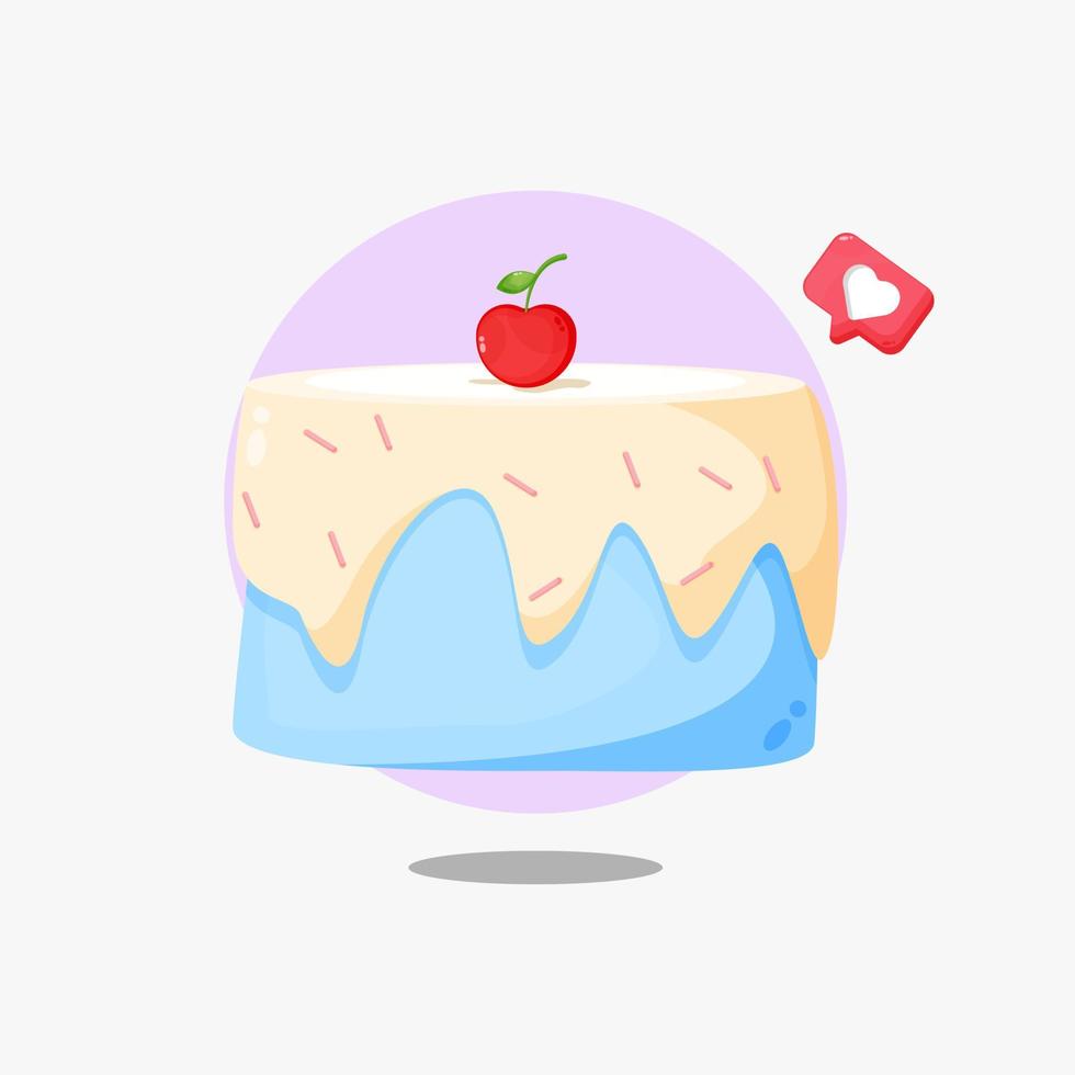 Cartoon tart icon design vector