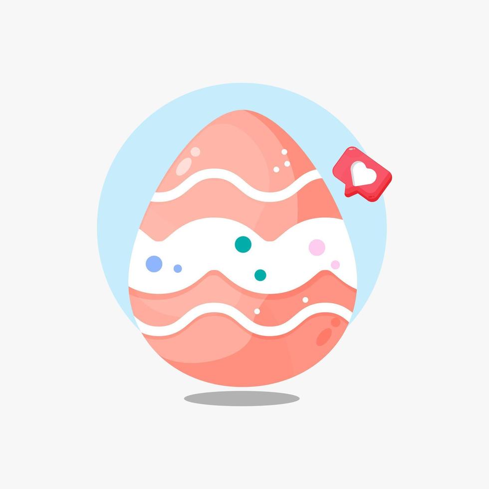 Easter egg cartoon icon design vector