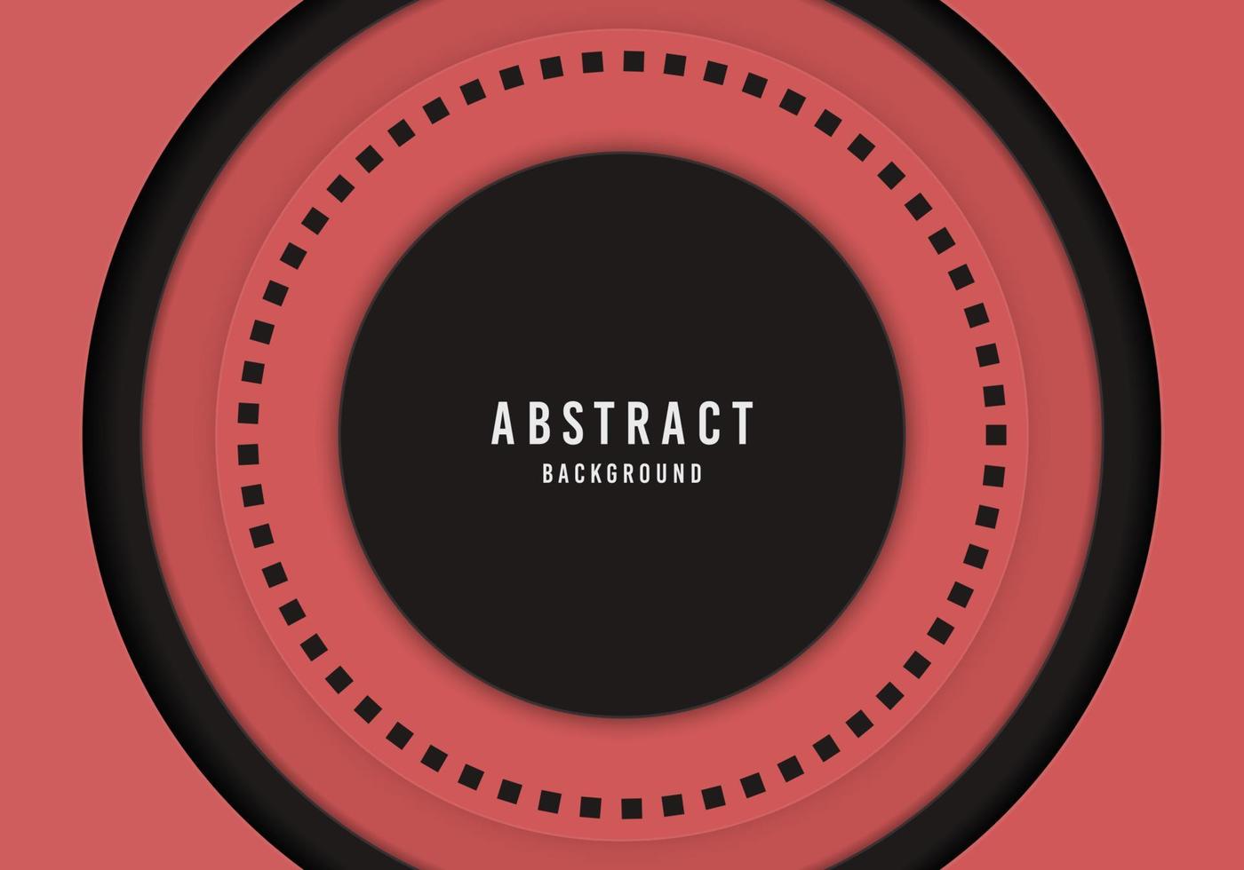 Abstract black and pink circle geometry template design decorative artwork. vector
