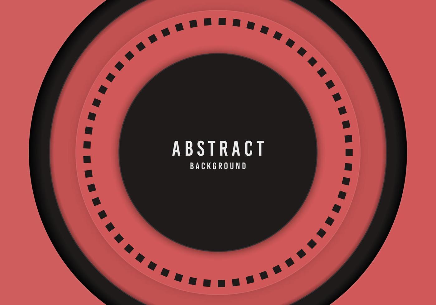 Abstract black and pink circle geometry template design decorative artwork. vector