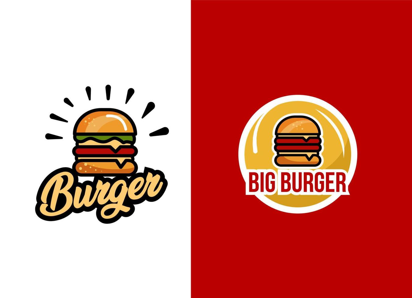 Hamburger Logo Vector Template.