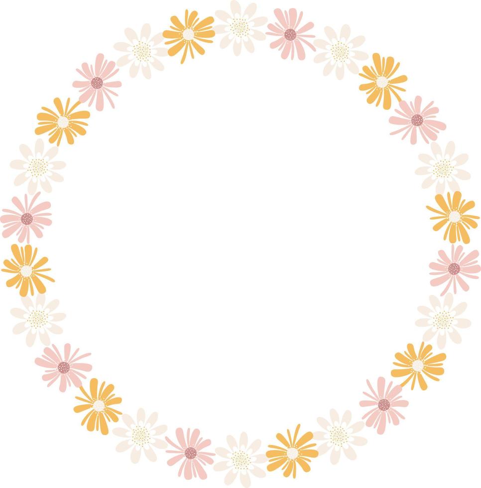 guirnalda floral vector