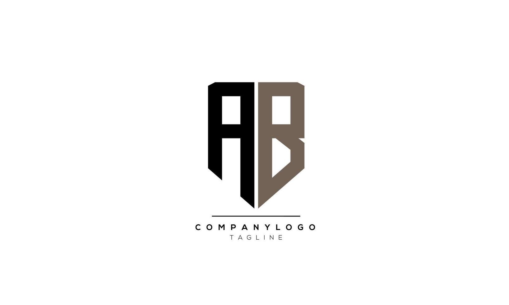 Alphabet letters Initials Monogram logo AB, AB INITIAL, AB letter vector