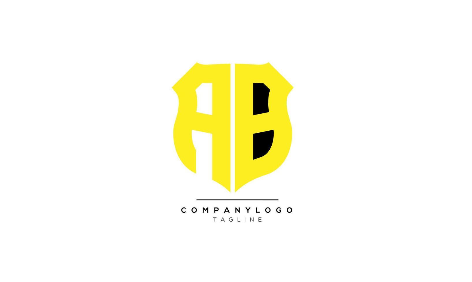 Alphabet letters Initials Monogram logo AB, AB INITIAL, AB letter vector