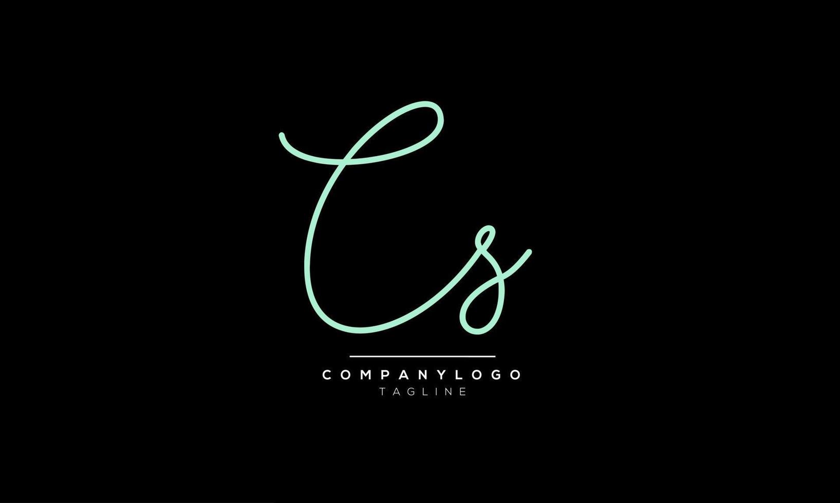 Alphabet letters Initials Monogram logo CS, CS INITIAL, CS letter vector