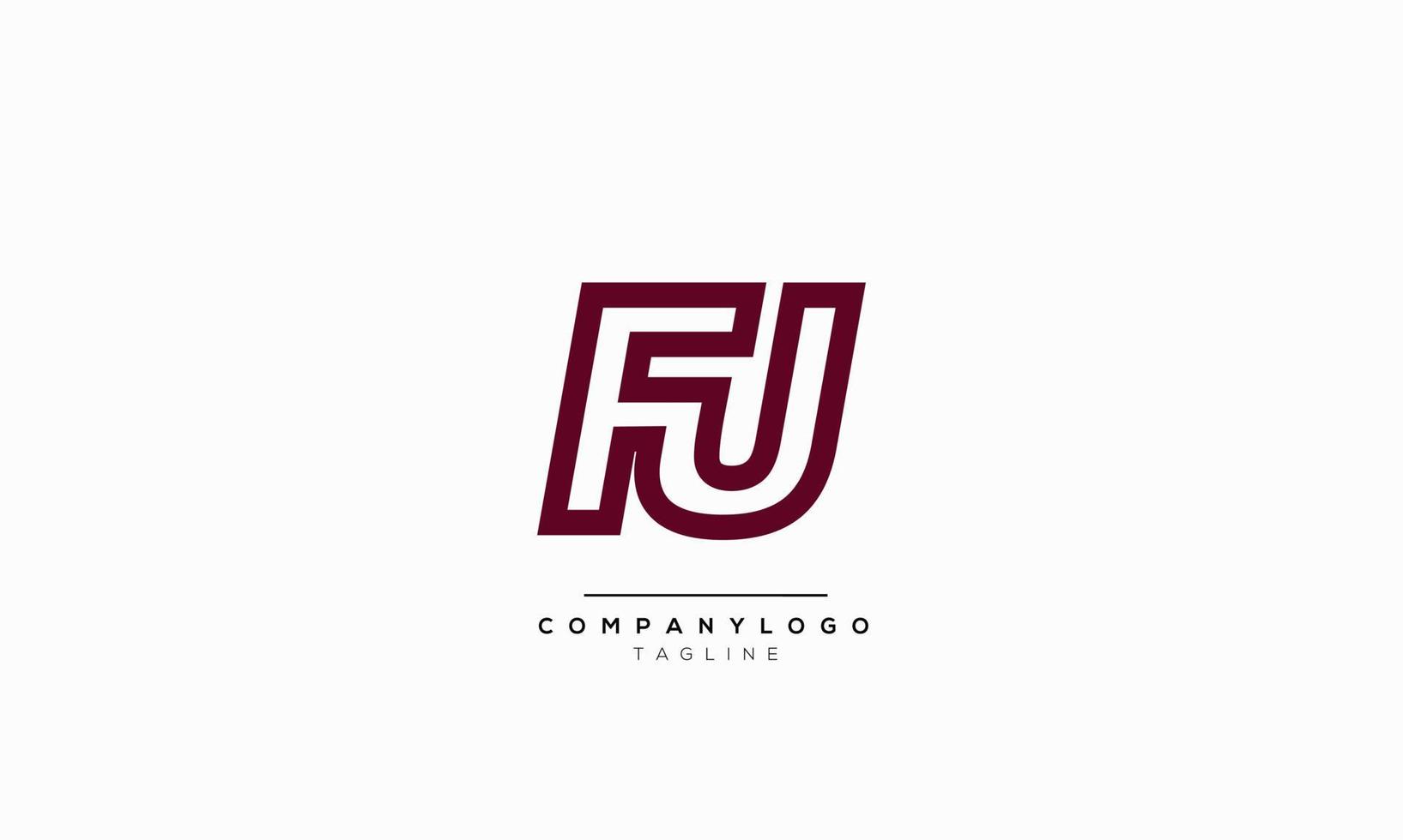 Alphabet letters Initials Monogram logo FJ, FJ INITIAL, FJ letter vector