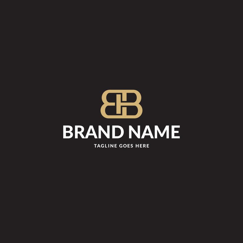 Letter BB or BTB logo or icon design vector
