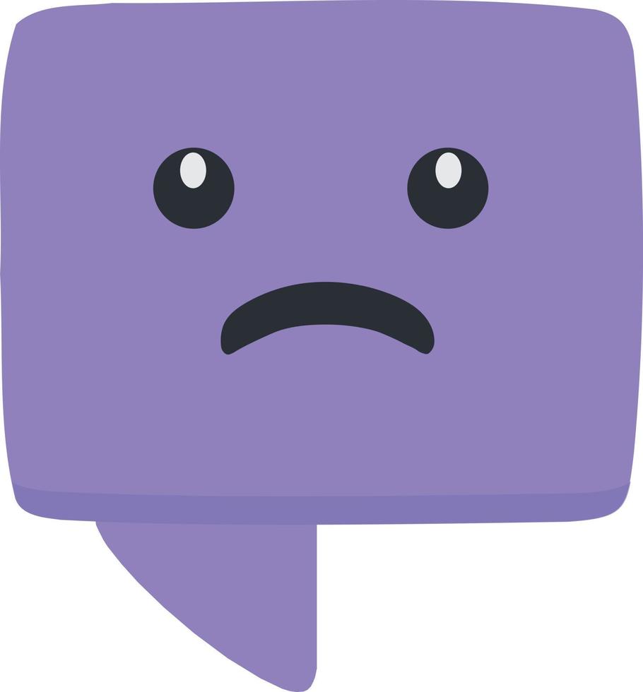 Sad Message Box Illustration vector