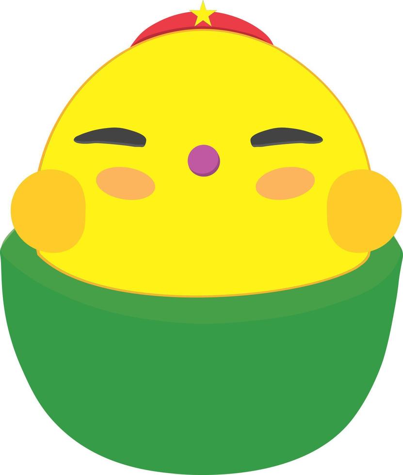 General Little Chicken Character Illustration vector