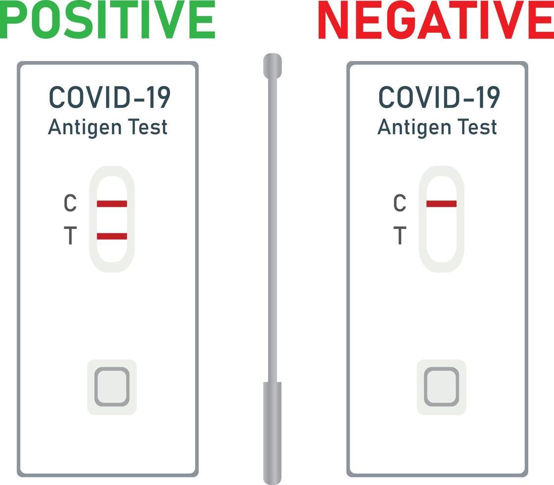 Antigen Test Kit Illustration Design vector