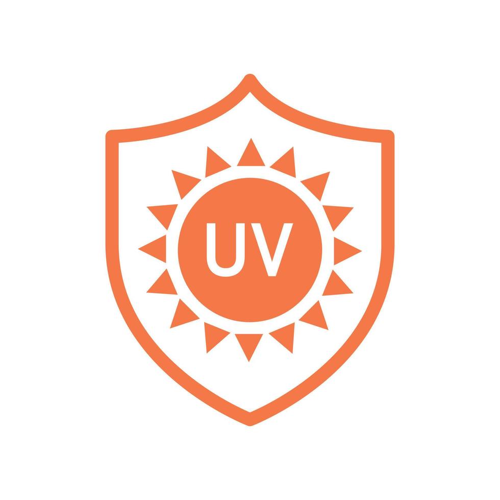 UVA UVB control for skin. SPF sun protection icons for sunscreen packaging. Vector