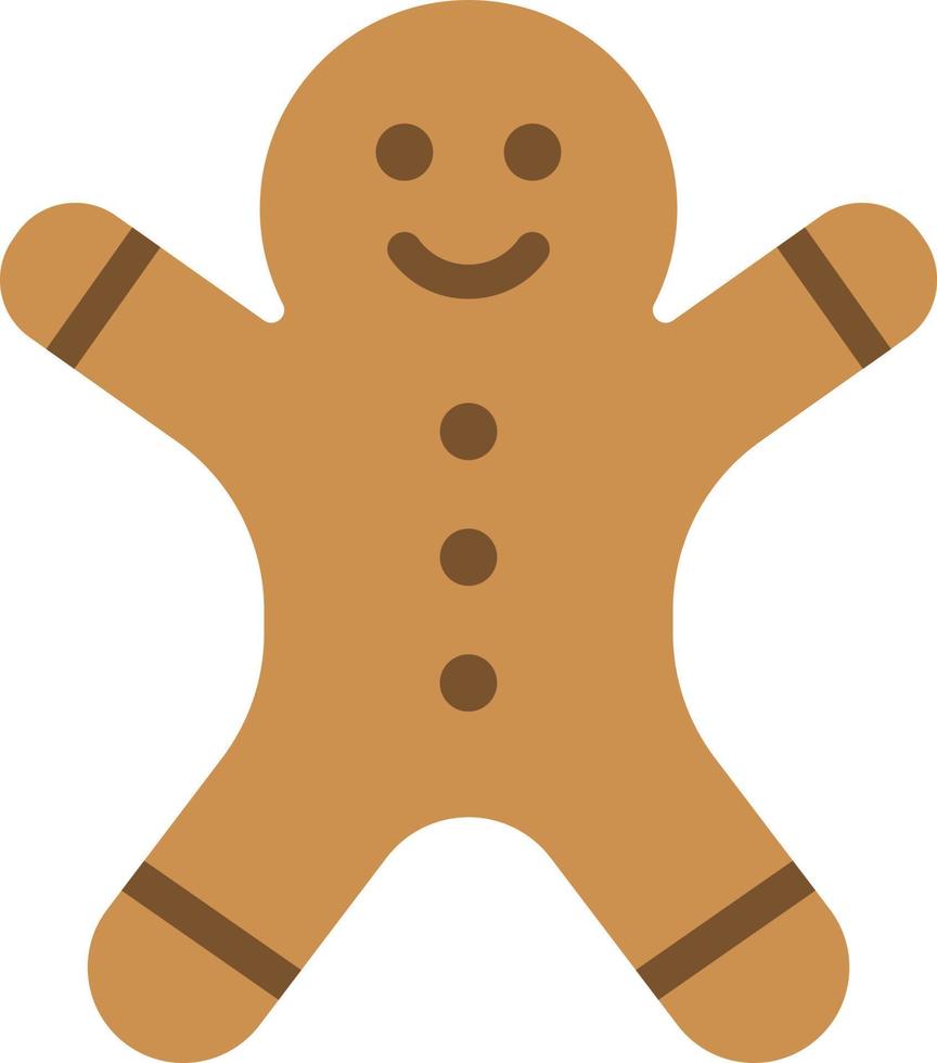 Ginger Bread Flat Color Icon vector