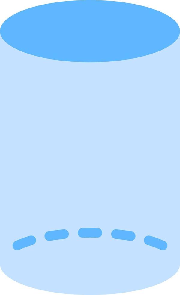 Cylinder Flat Color Icon vector