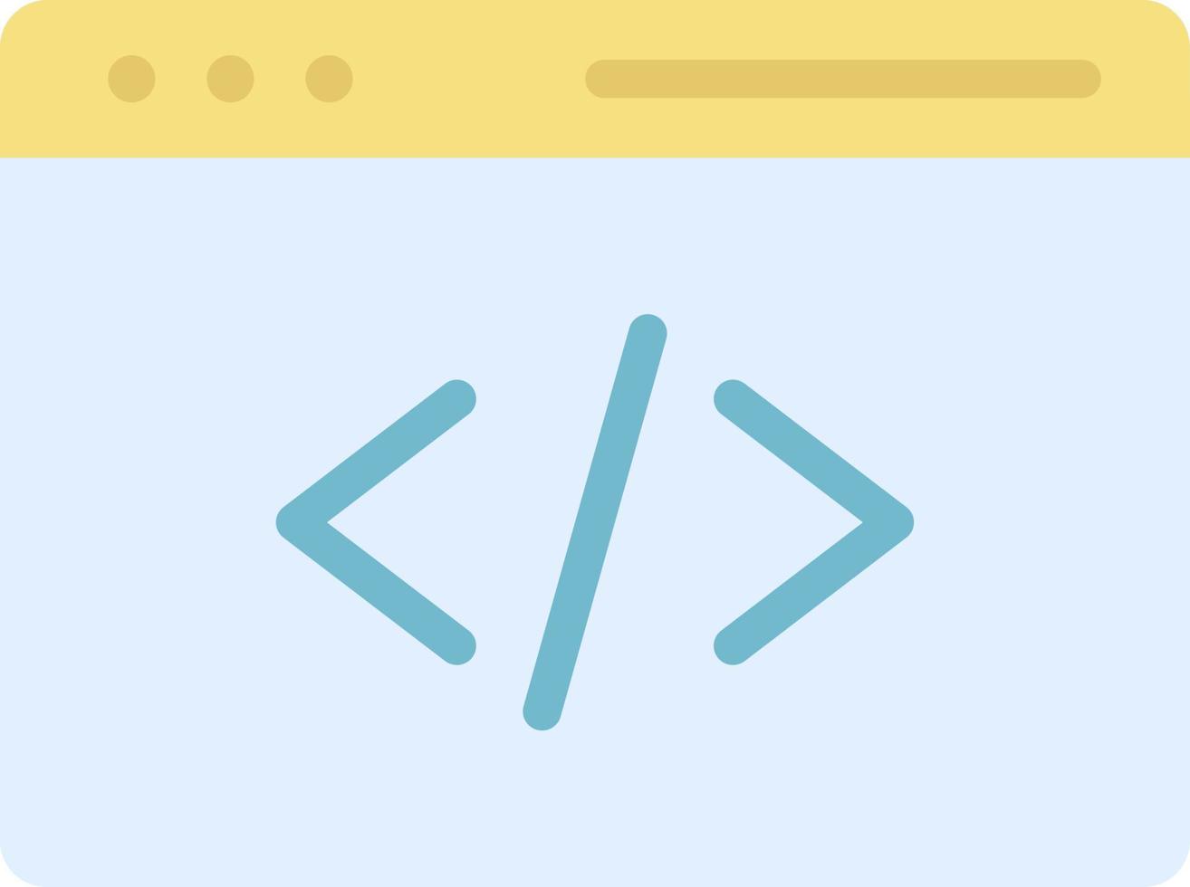 Programming Flat Color Icon vector