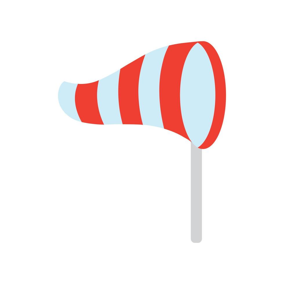 Windsock Flat Color Icon vector