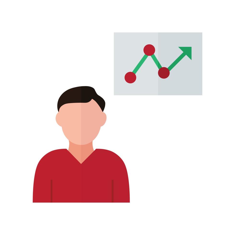 Strategy Consultation Flat Color Icon vector