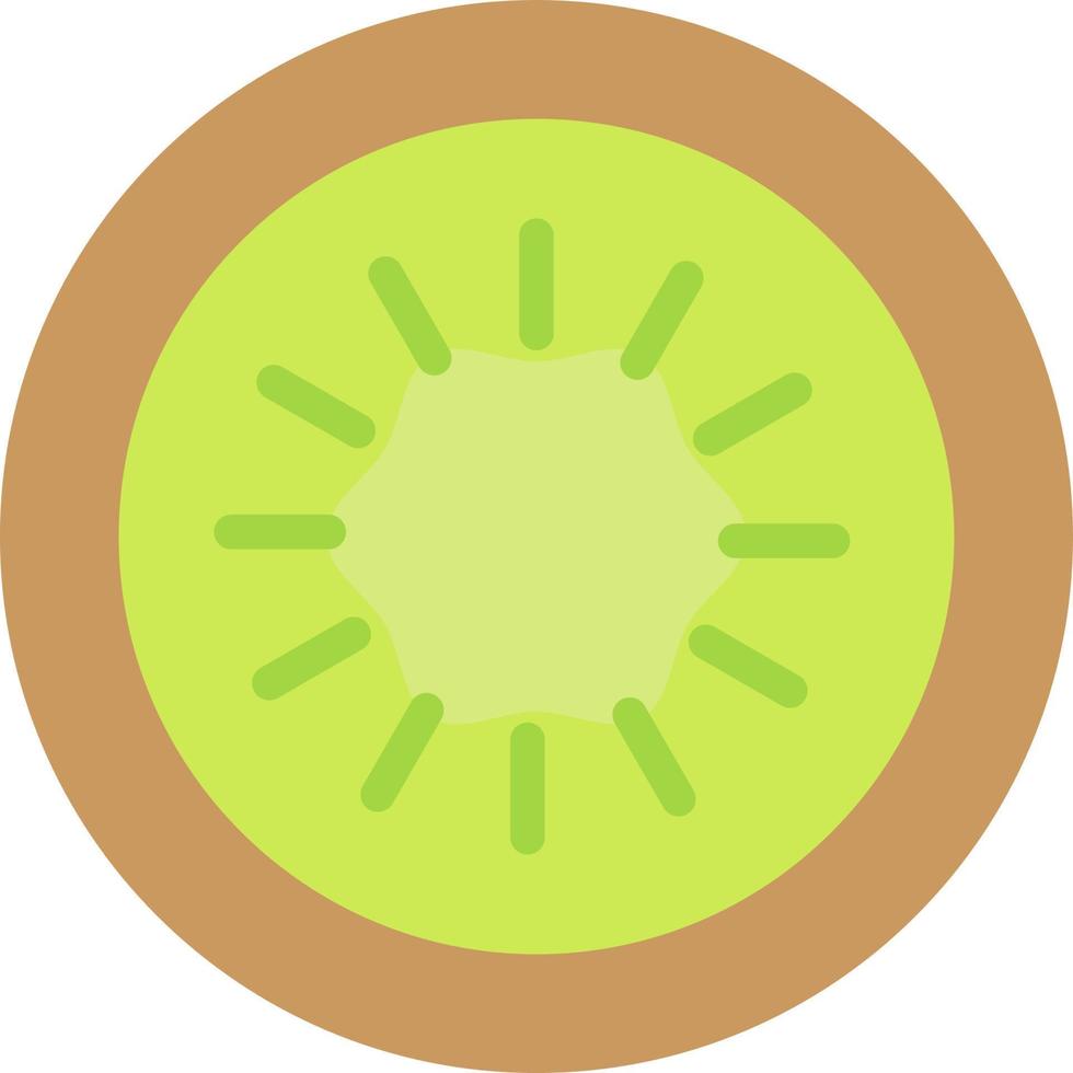 icono de color plano de kiwi vector