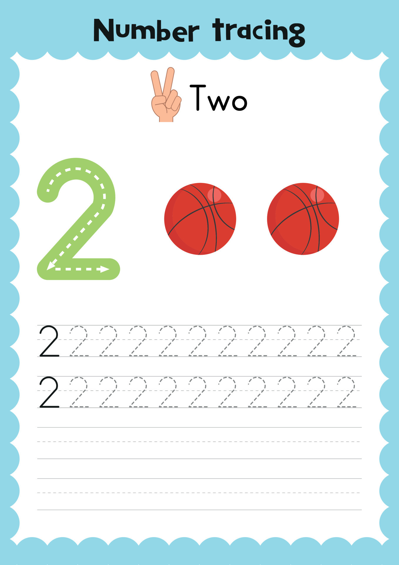printable number tracing worksheets number tracing numbers worksheet 7342794 vector art at vecteezy