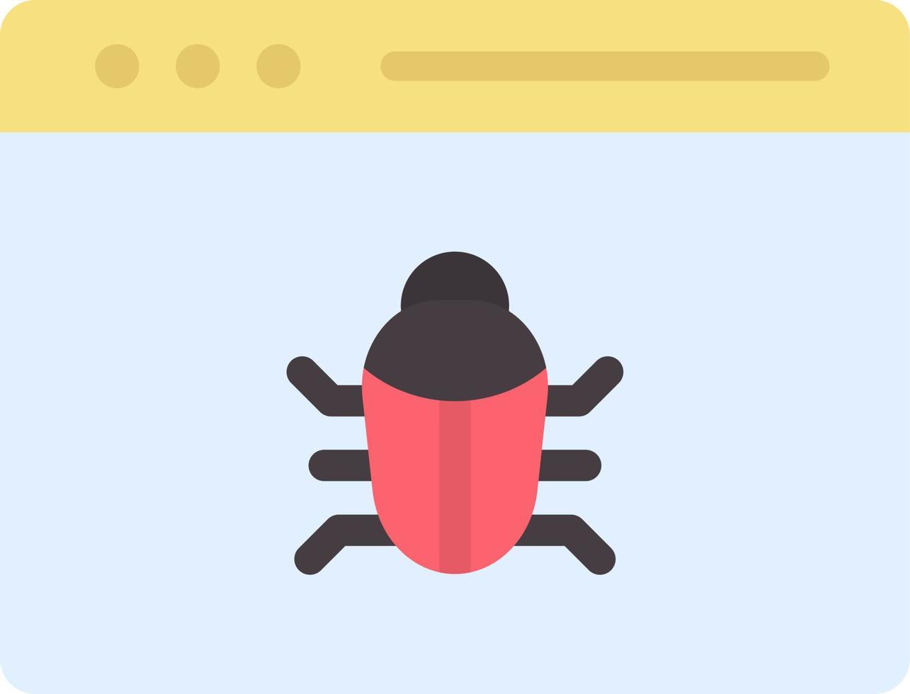 Bug Fixing Flat Color Icon vector