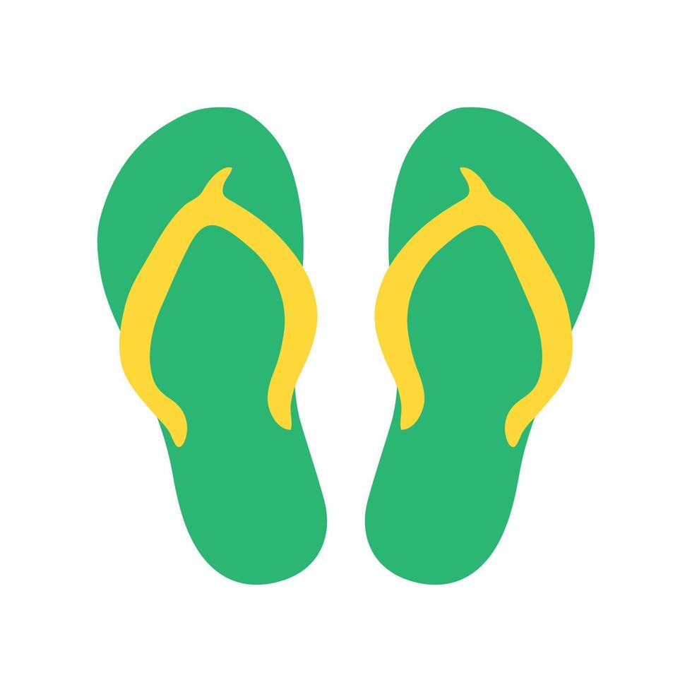 Flip Flops Flat Color Icon vector