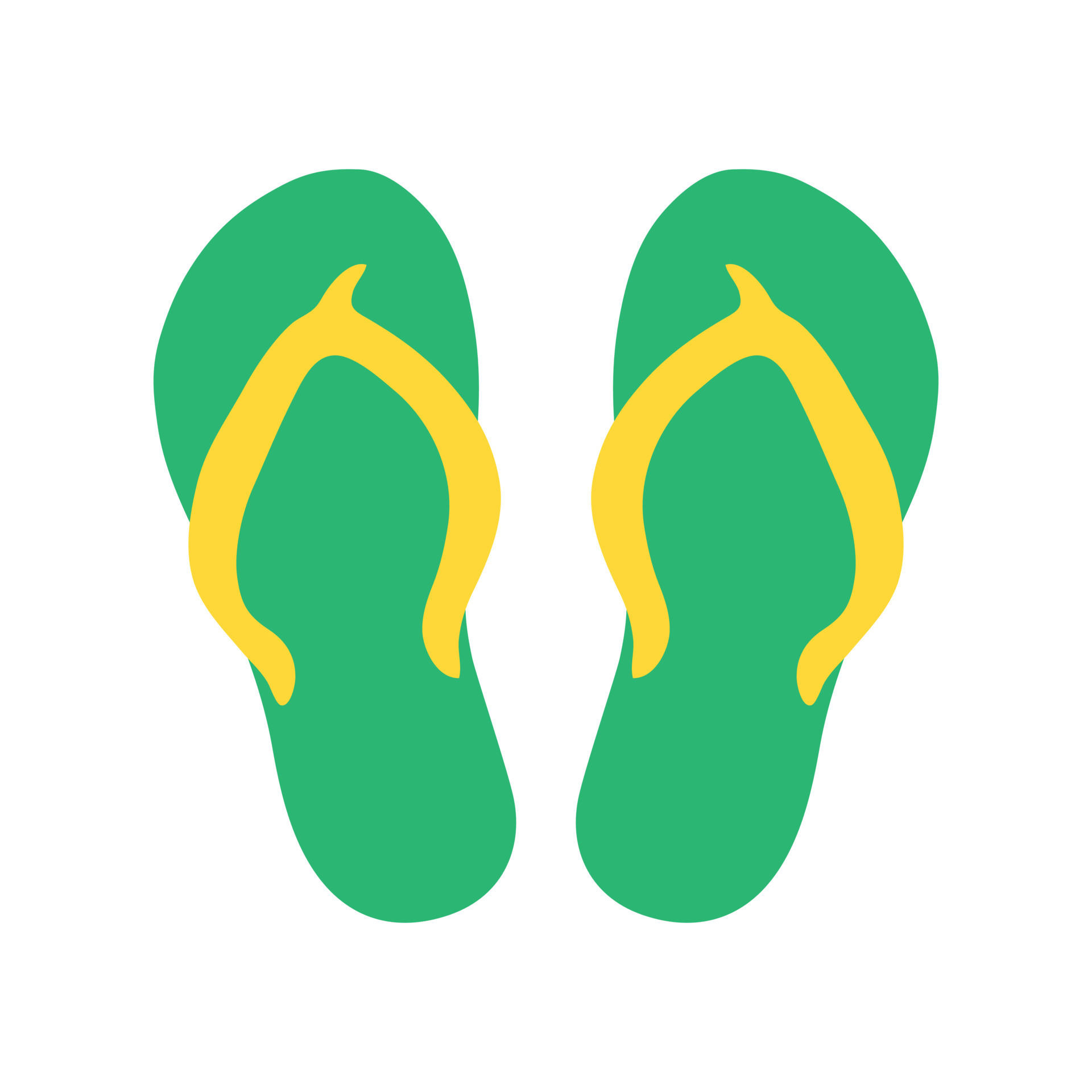 Flip Flops Flat Color Icon 7343119 Vector Art at Vecteezy