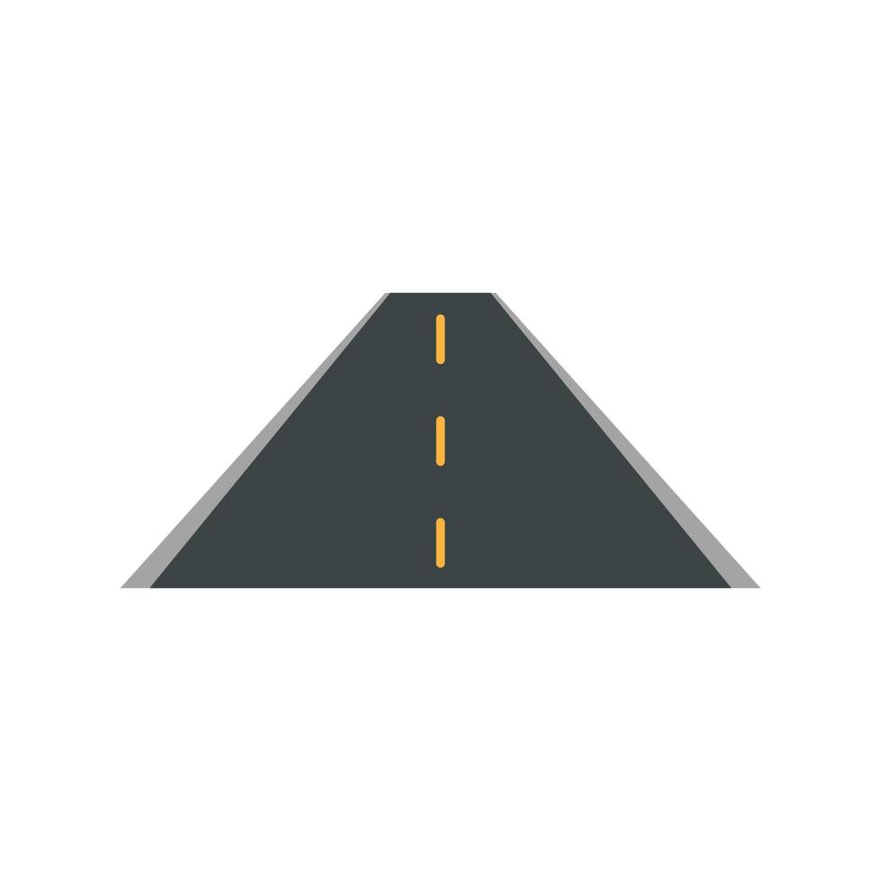 Highway Flat Color Icon vector