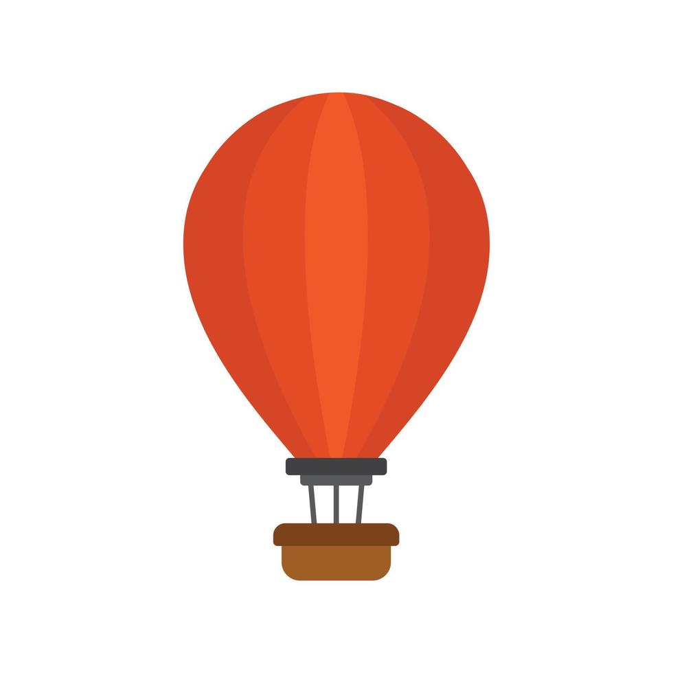 Hot Air Balloon Flat Color Icon vector