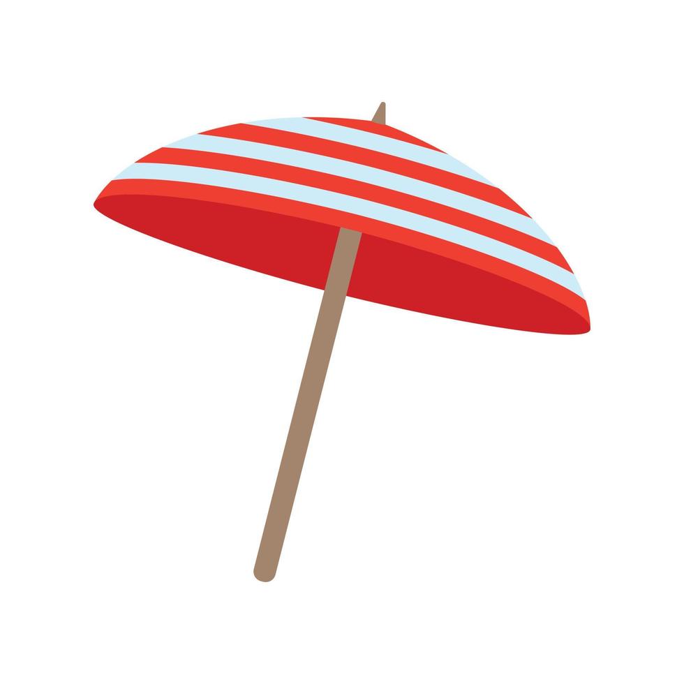 Parasol Flat Color Icon vector