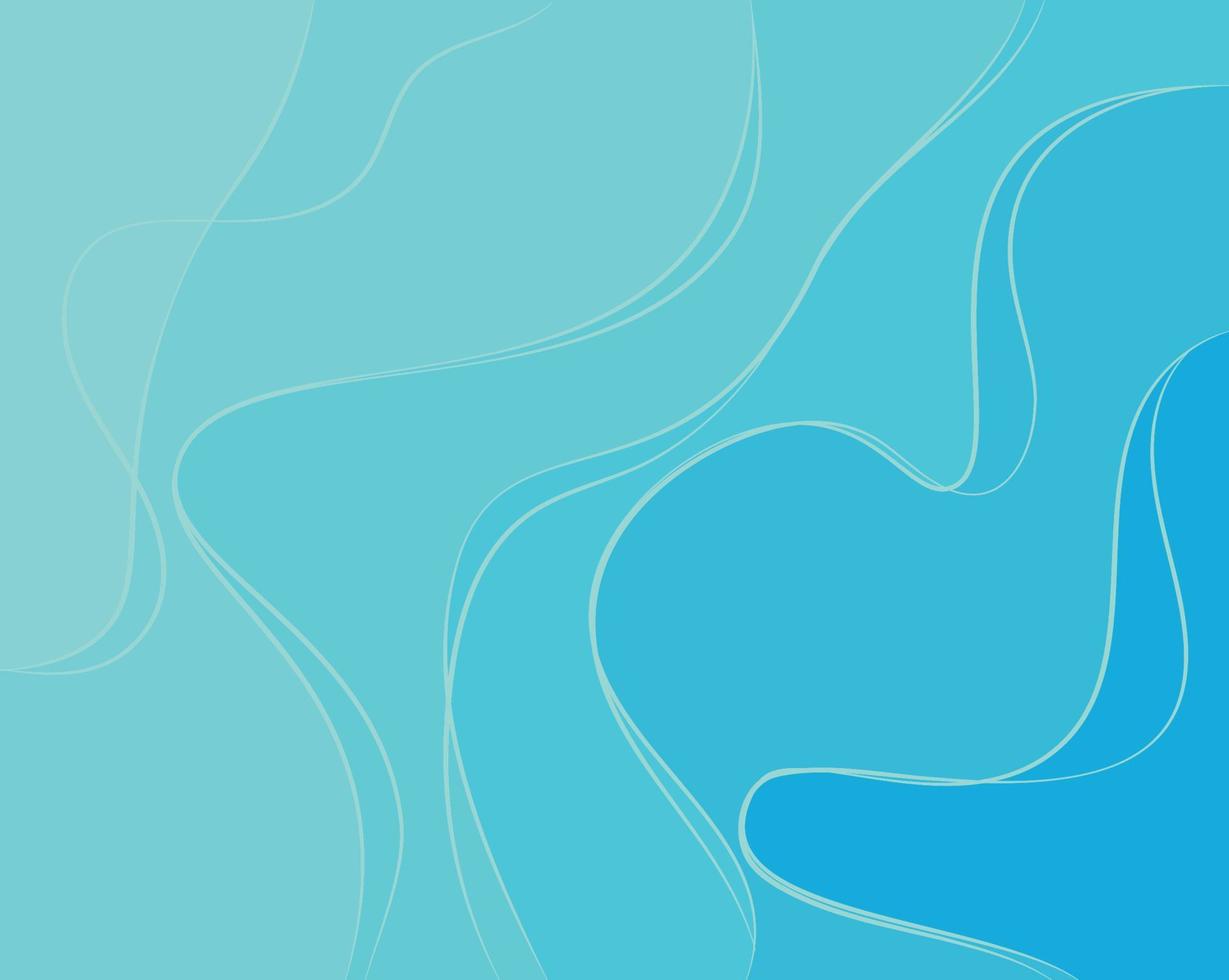 papel cortado fondo de arte abstracto color azul olas del mar, agua del océano. plantilla textura marina con patrón de líneas onduladas. cubierta vectorial, volante, estampado textil, pancarta, afiche, tarjeta, papel tapiz vector