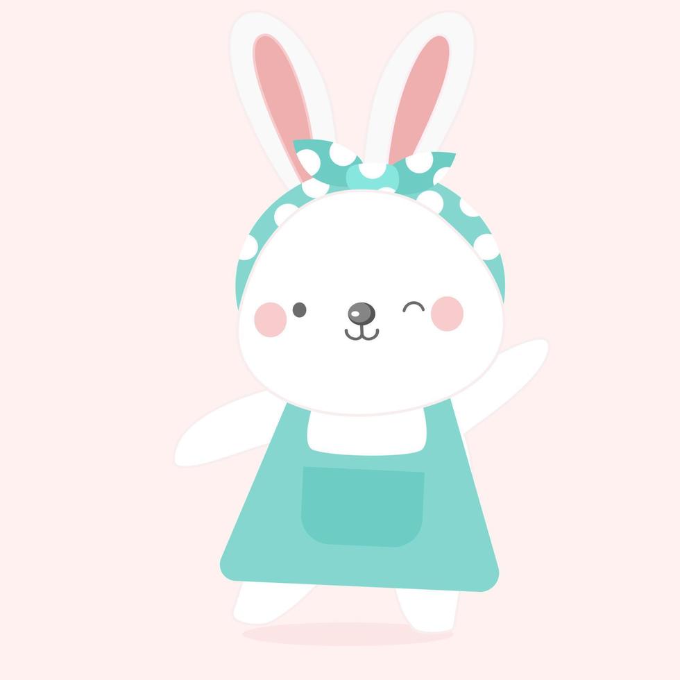 Cute rabbit.baby bunny. vector