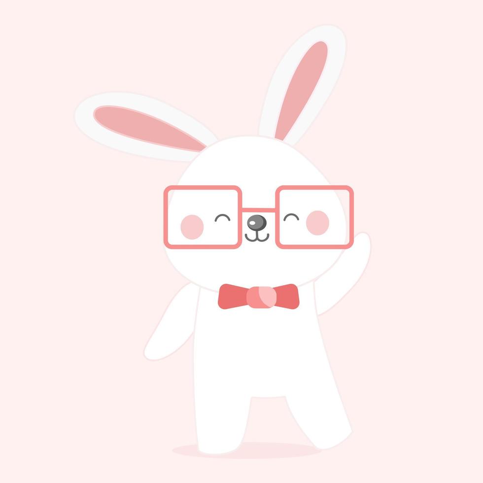 Cute Rabbit character. vector