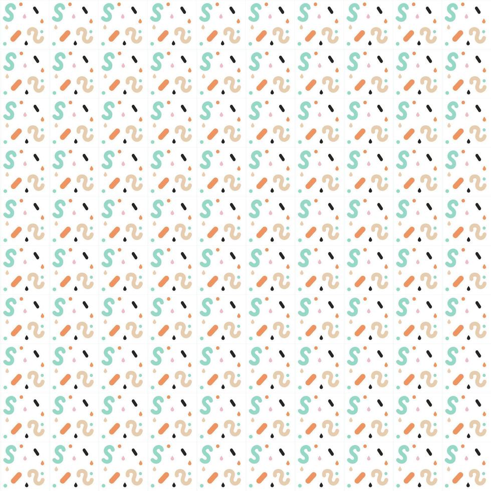 Geometric design pattern for fabric vector