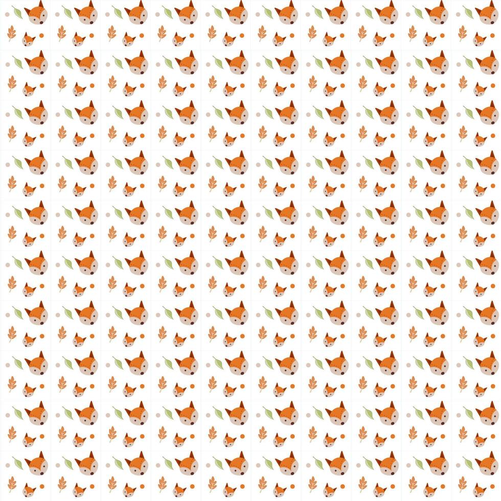 Seamless pattern with wolf decorations for fabric of kids. vector