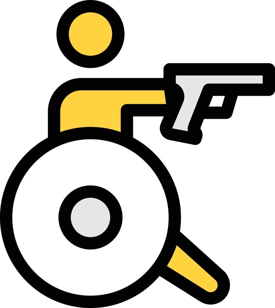 Desarmamiento Intrusión Portal Ilustración de vector de disparo de silla de ruedas en un fondo. Símbolos  de calidad premium. Iconos vectoriales para concepto y diseño gráfico.  7343363 Vector en Vecteezy