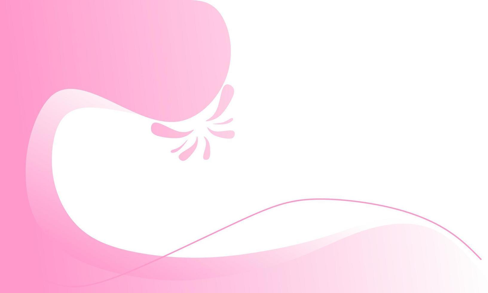 blank banner on pink gradient background. dynamic and beautiful abstract design vector