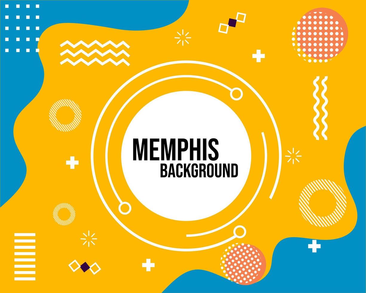 memphis orange background .used for website design, poster, wallpaper vector