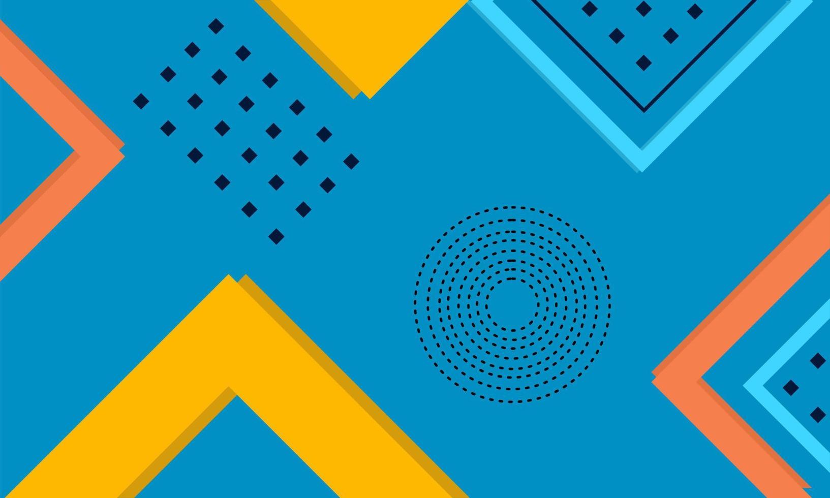 geometric abstract style blank banner on blue background. used for promotion vector