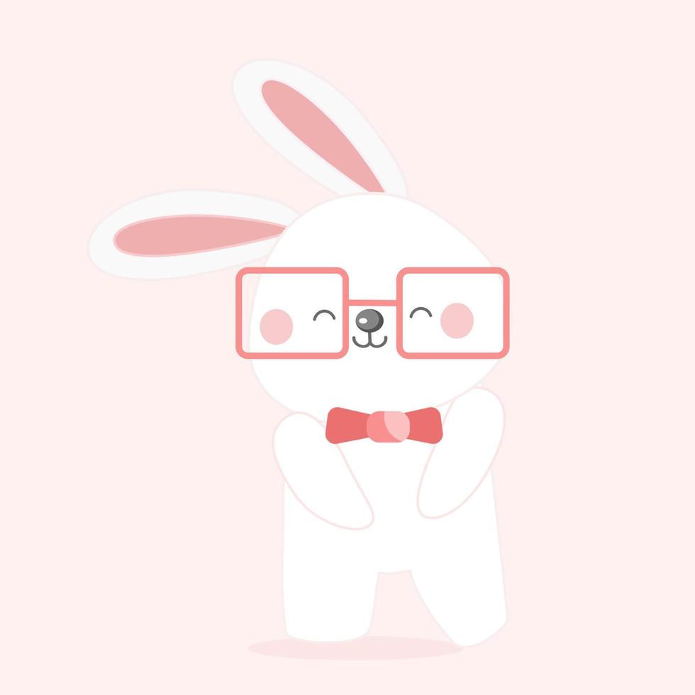 Cute Rabbit character. vector