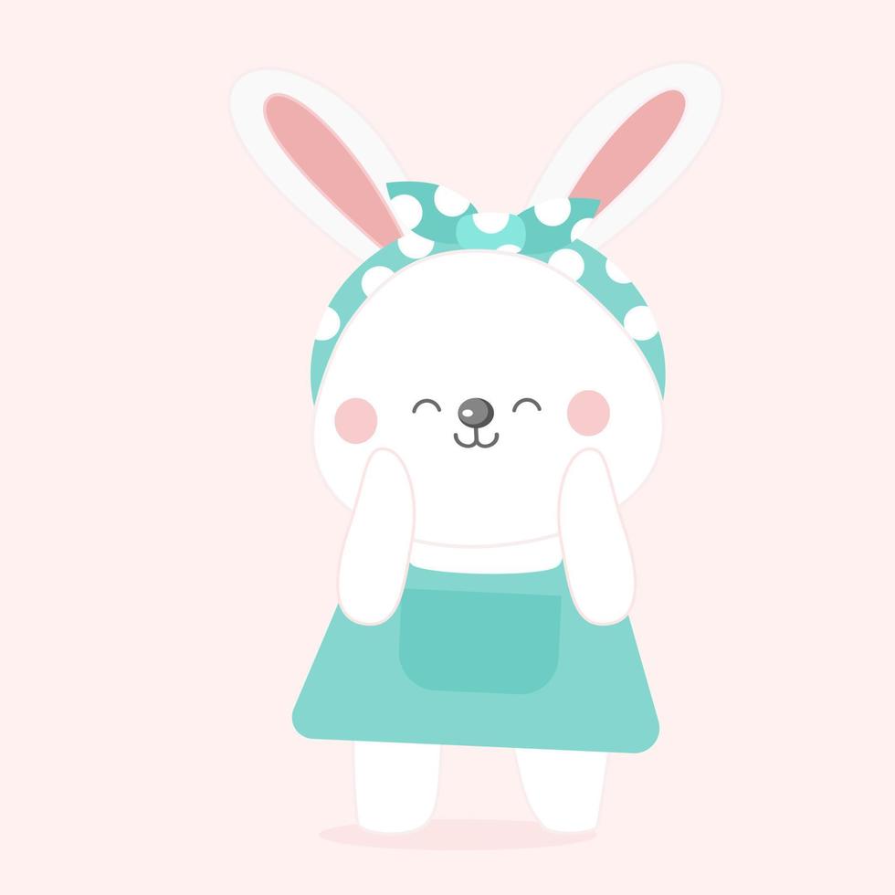 Cute rabbit.baby bunny. vector