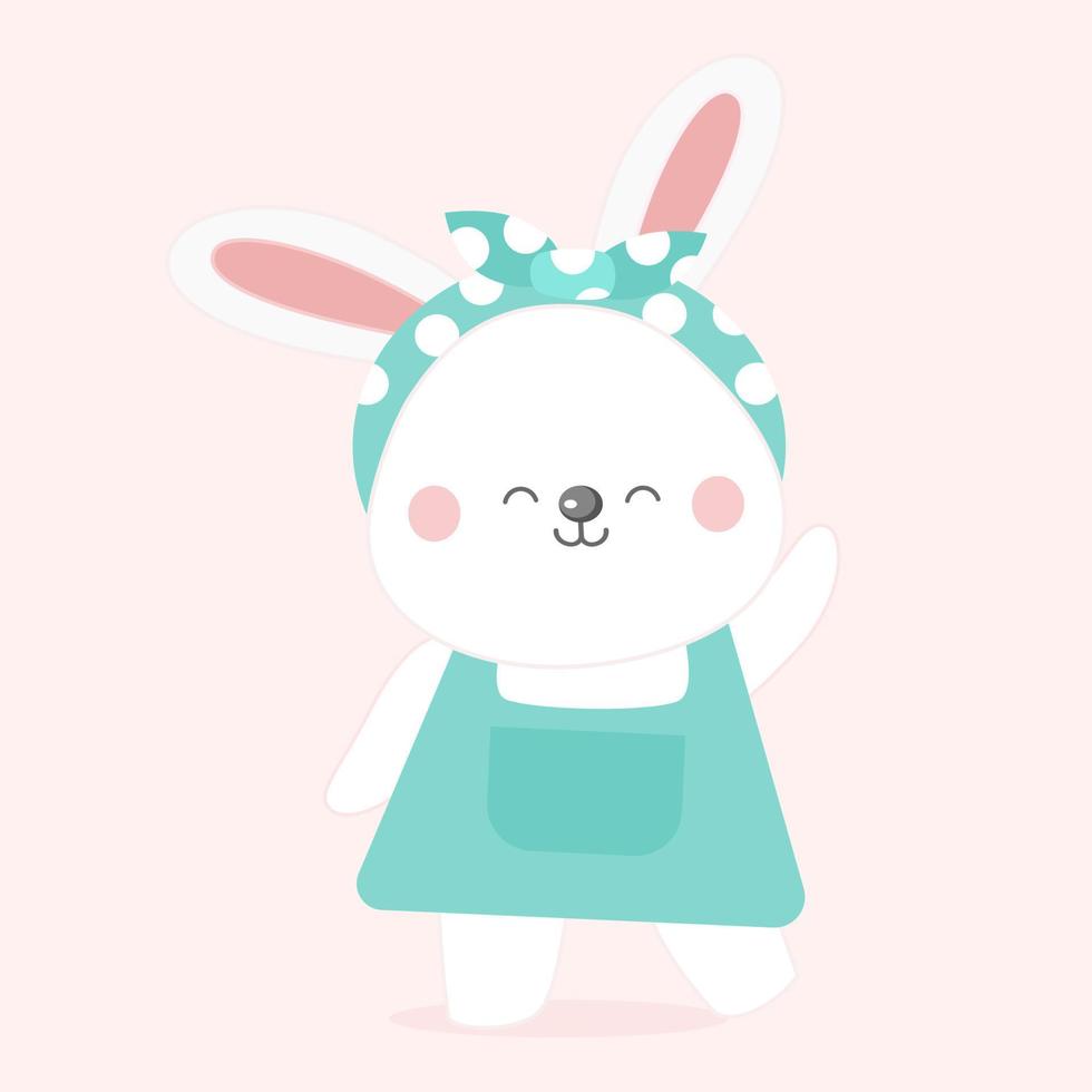 Cute rabbit.baby bunny. vector