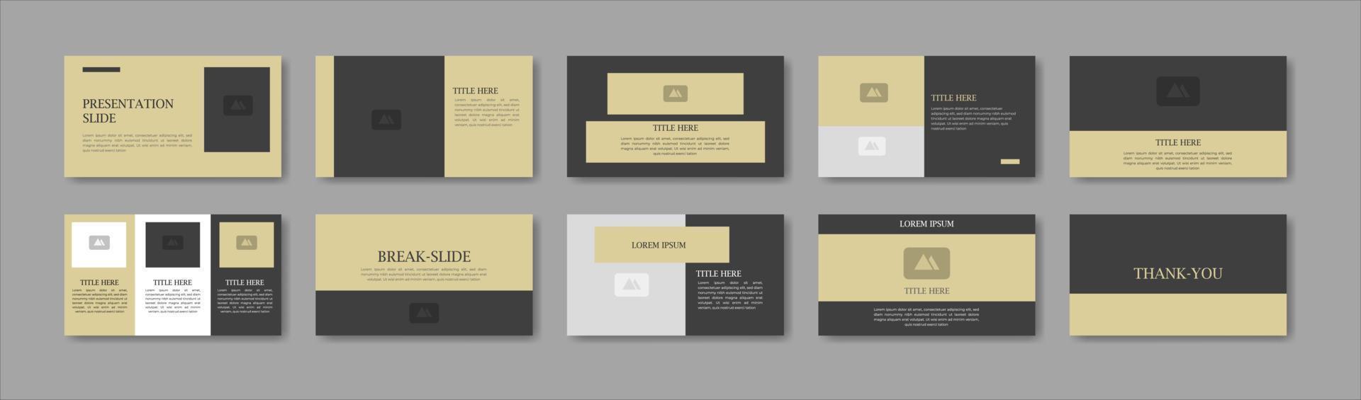 Business presentation template design. Minimalis, modern and keynote vector illustration