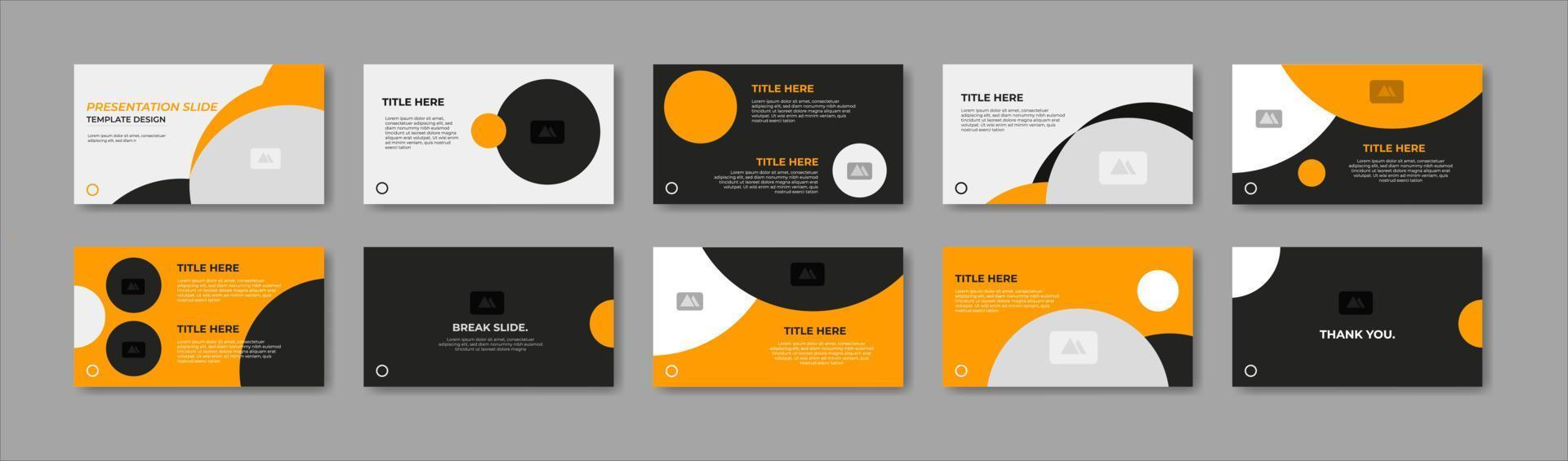 Business presentation template design. Minimalis, modern and keynote vector illustration