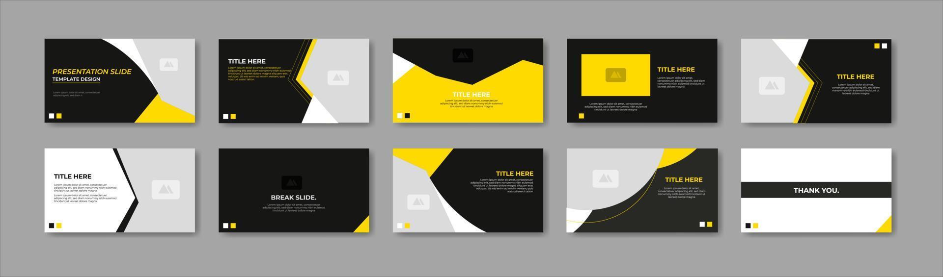 Business presentation template design. Minimalis, modern and keynote vector illustration