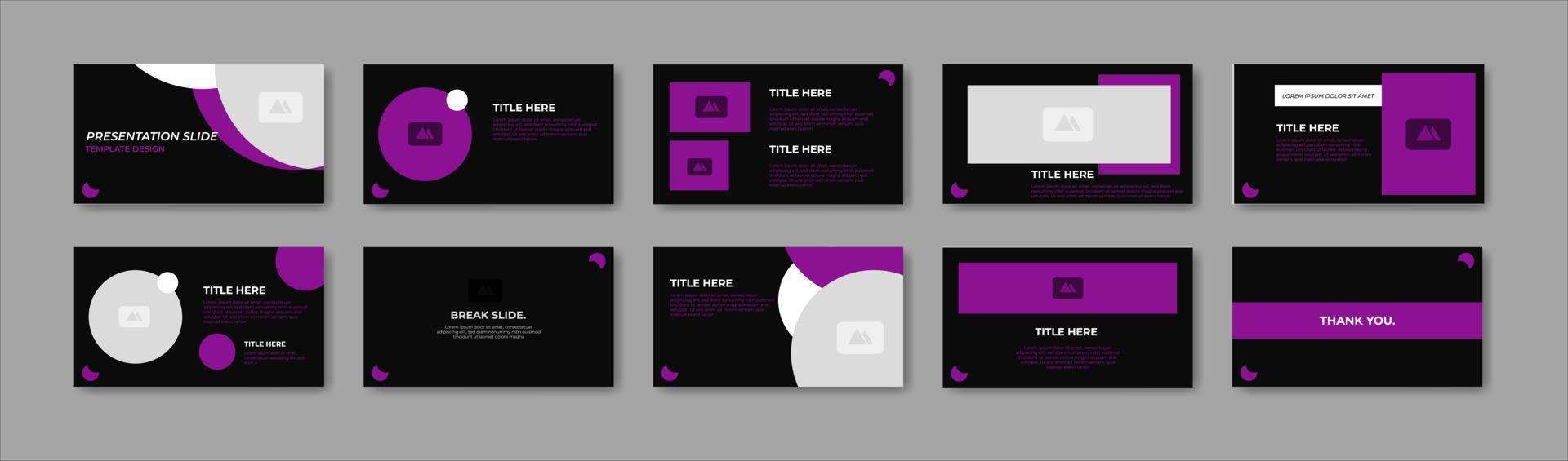 Business presentation template design. Minimalis, modern and keynote vector illustration