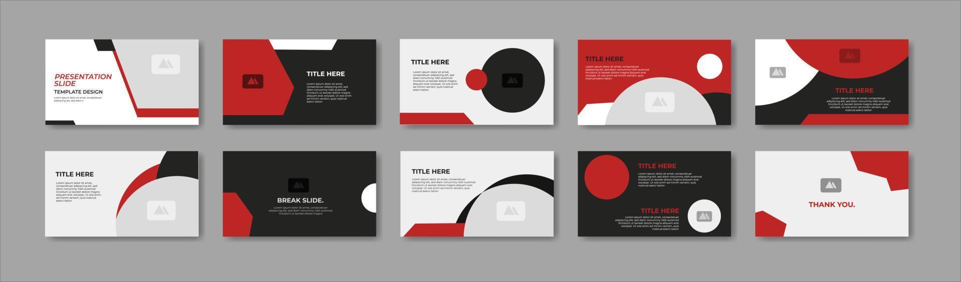 Business presentation template design. Minimalis, modern and keynote vector illustration